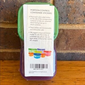 Beachbody 21 Day Fix Portion Control Containers Set Of Six NEW AND SEALED